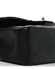 Caviar Quilted Small Double Flap Black