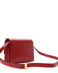 Smooth Calfskin Small Classic Box Flap Bag Red