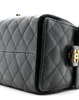 Caviar Quilted Small CHNL 25 Handbag Black