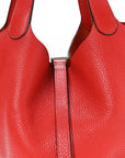 Taurillon Clemence Picotin Lock 22 MM Rouge Tomate