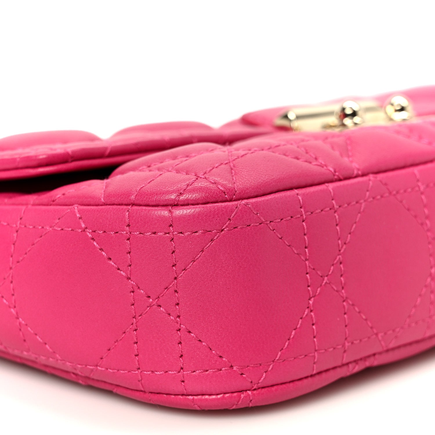 Lambskin Cannage Miss D1OR Promenade Pouch Fuchsia