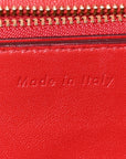 Box Calfskin Medium Classic Box Flap Bag Red
