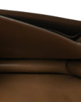 Liege Calfskin Medium Classic Box Flap Bag Taupe