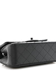 Pearly Lambskin Quilted Mini Rectangular Flap So Black