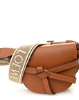 Calfskin Jacquard Mini Gate Dual Bag Tan