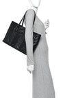 Calfskin Matelasse Monochrome Large GG Marmont Tote Bag Black
