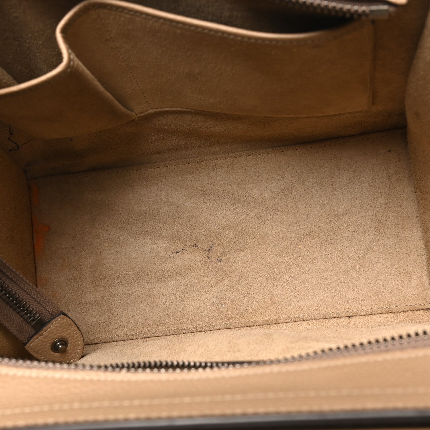 Drummed Calfskin Micro Luggage Dune