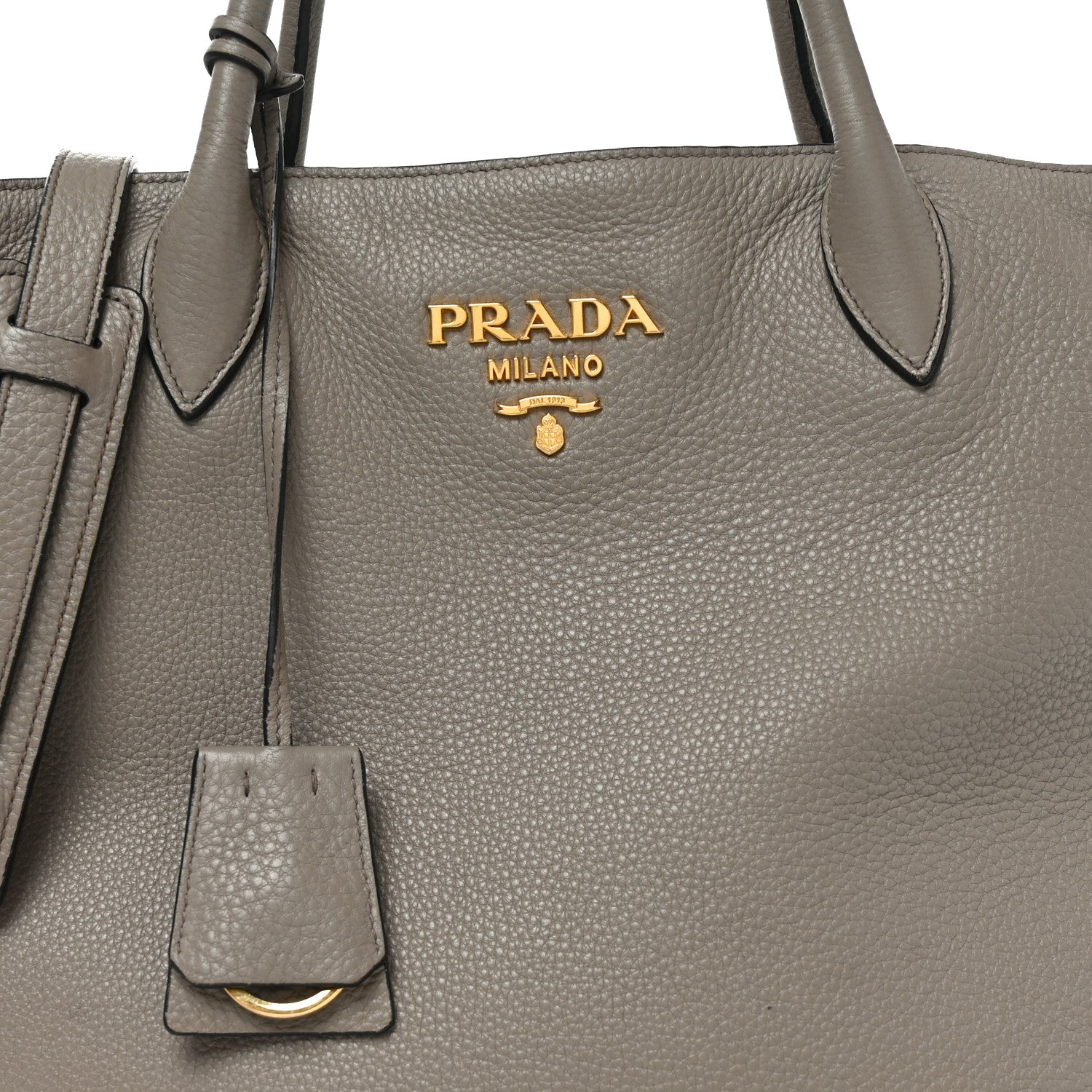 Vitello Daino Zippered Tote Argilla