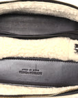 Calfskin Shearling Bang Bang Vanity Case Light Brown Teddy