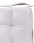 Nappa Maxi Intreccio Padded Cassette Crossbody Bag Mirth Washed