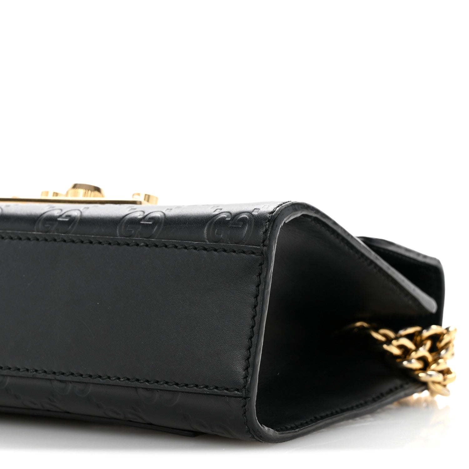 GCCIssima Small Padlock Shoulder Bag Black
