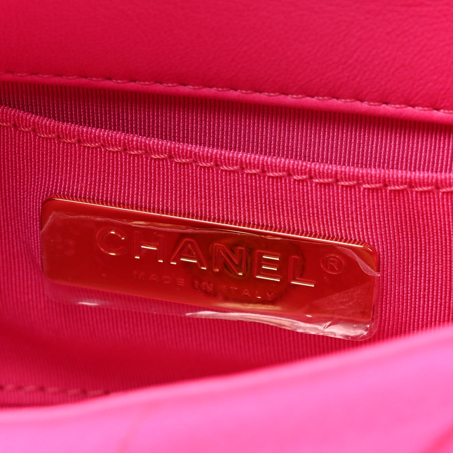 Jersey Quilted CHNL 19 Waist Bag Pink