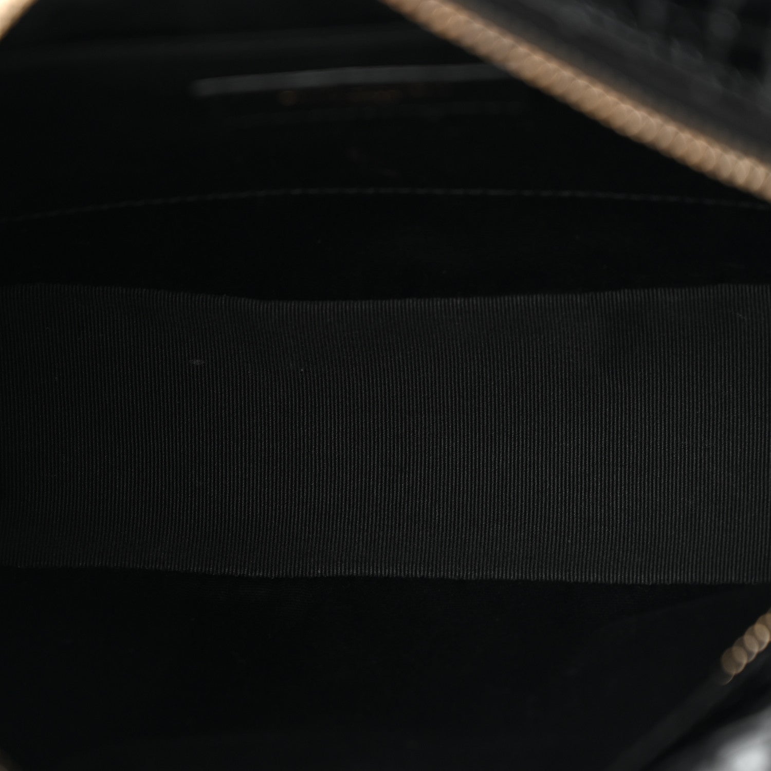 Patent Calfskin Crocodile Embossed Monogram Lou Camera Bag Black