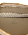 GG Supreme Monogram Textured Dollar Calfskin Web Mini Ophidia GG Handbag Beige Mystic White Oatmeal