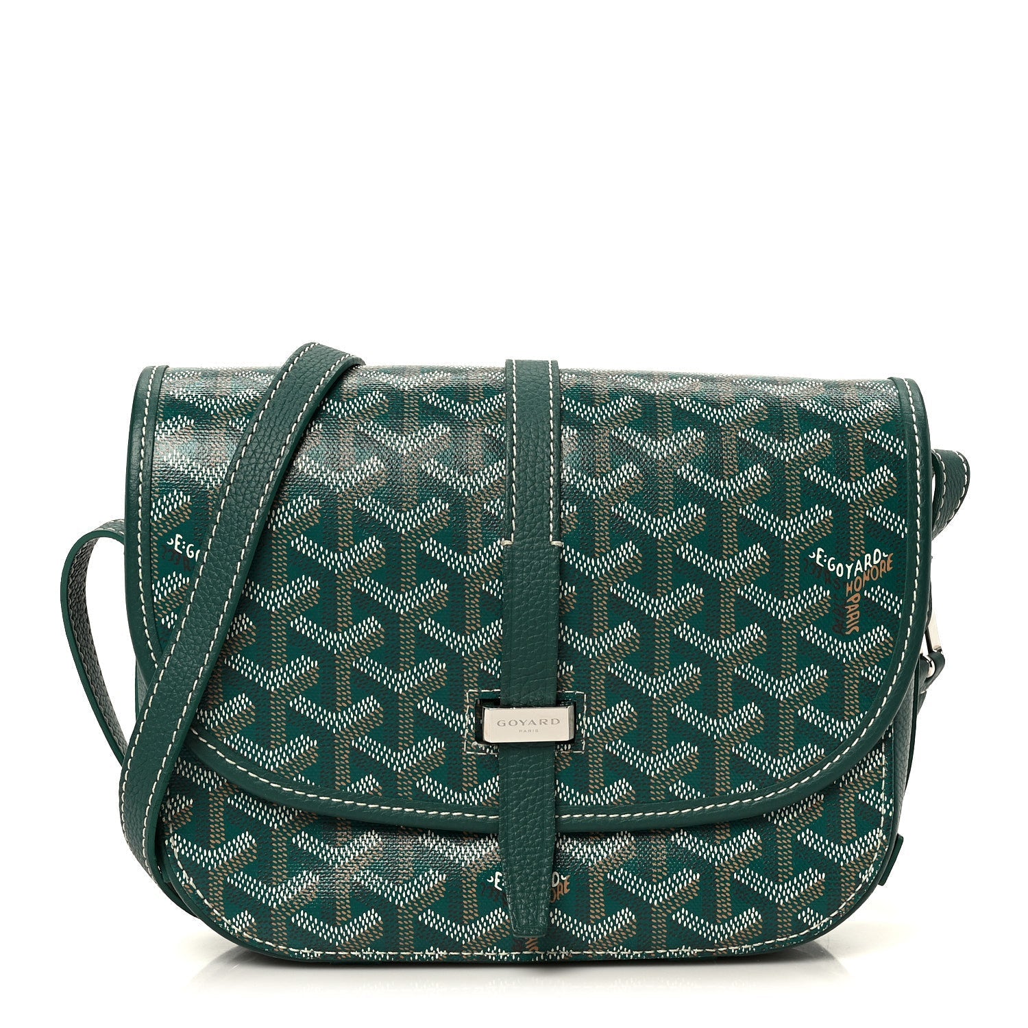 Goyardine Belvedere II PM Messenger Bag Green