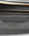 Baby Drummed Calfskin Micro Luggage Kohl