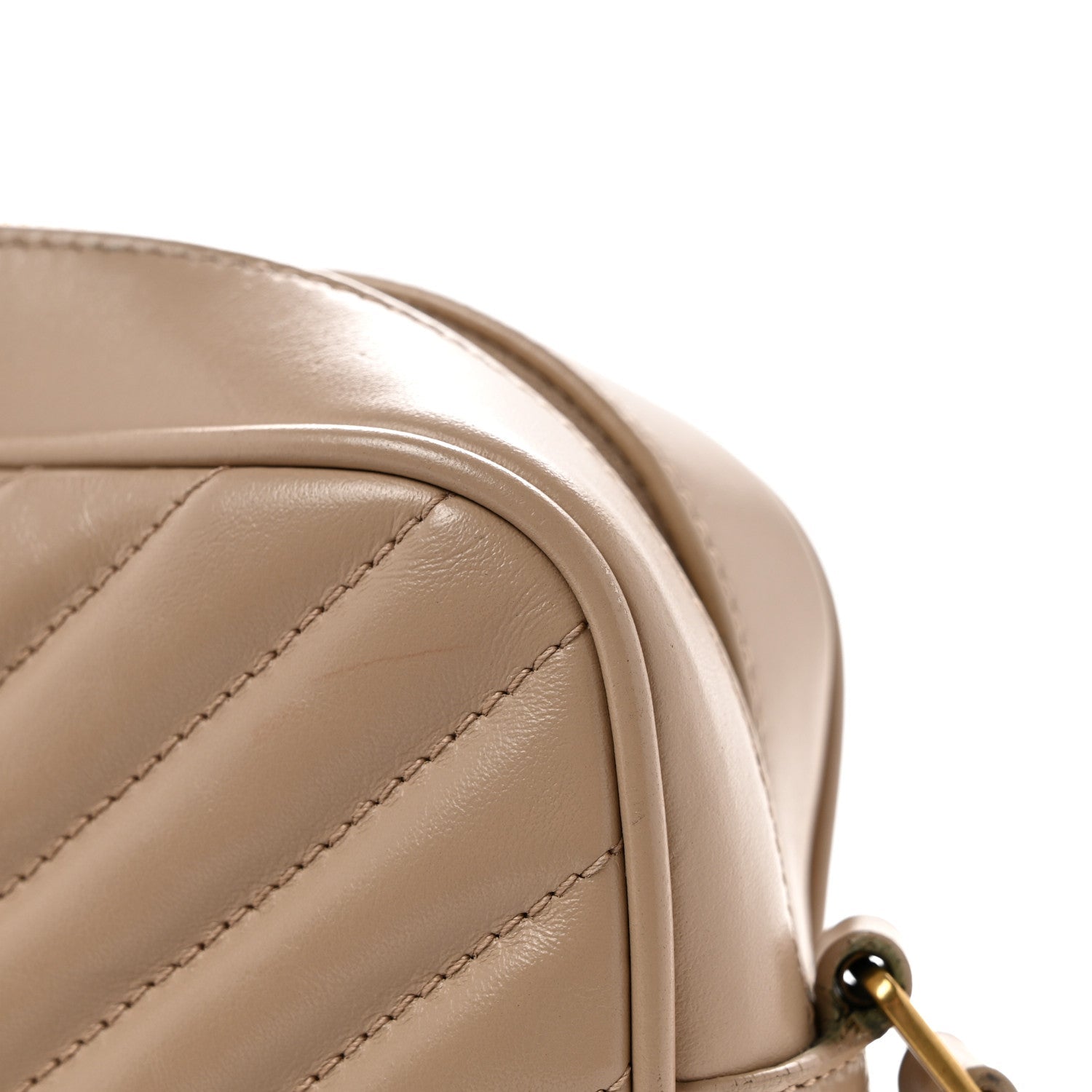 Calfskin Matelasse Monogram Lou Camera Bag Dark Beige