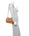 Lambskin Quilted Medium CHNL 19 Flap Brown