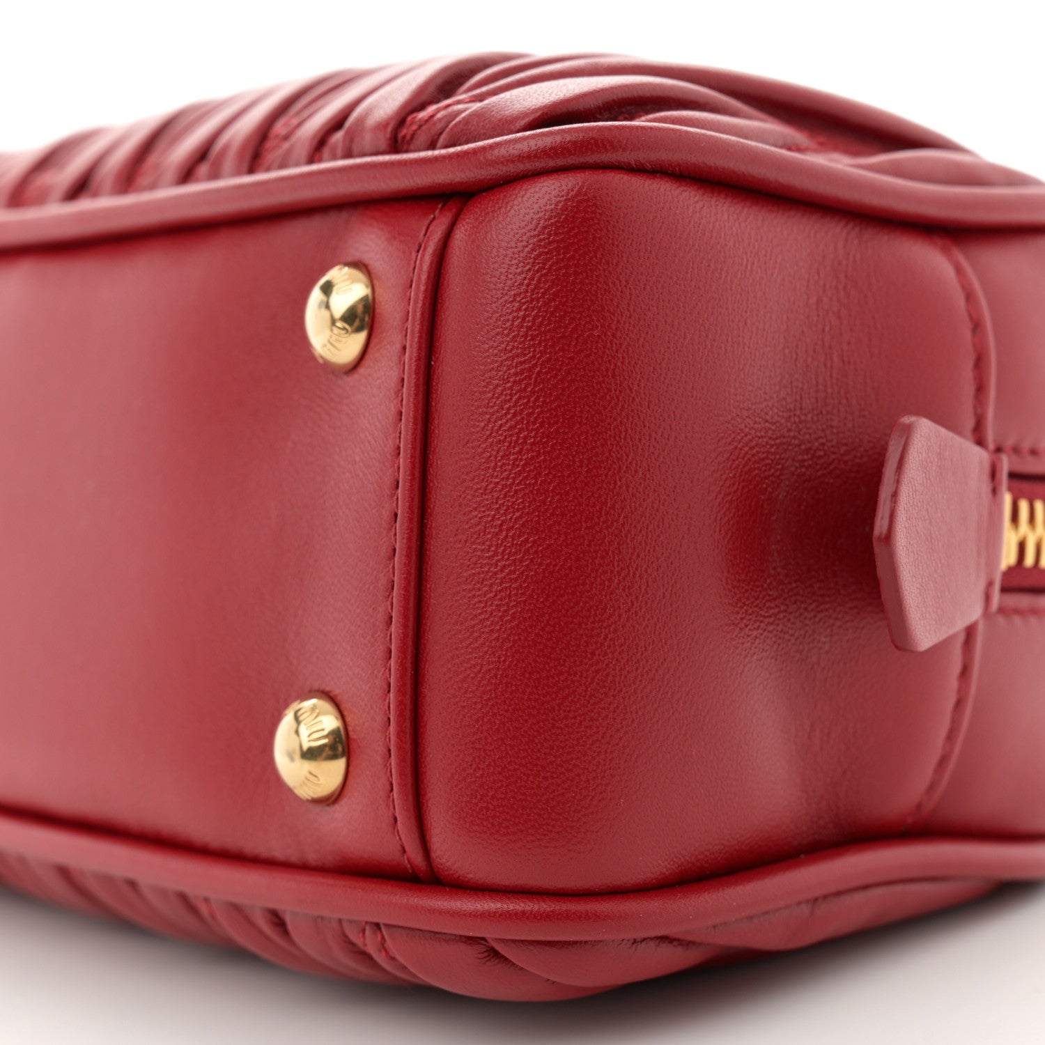 Nappa Matelasse Regular Arcadie Top Handle Bag Rosso