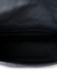 Crinkled Calfskin Matelasse Monogram Niki Chain Wallet Dark Smog