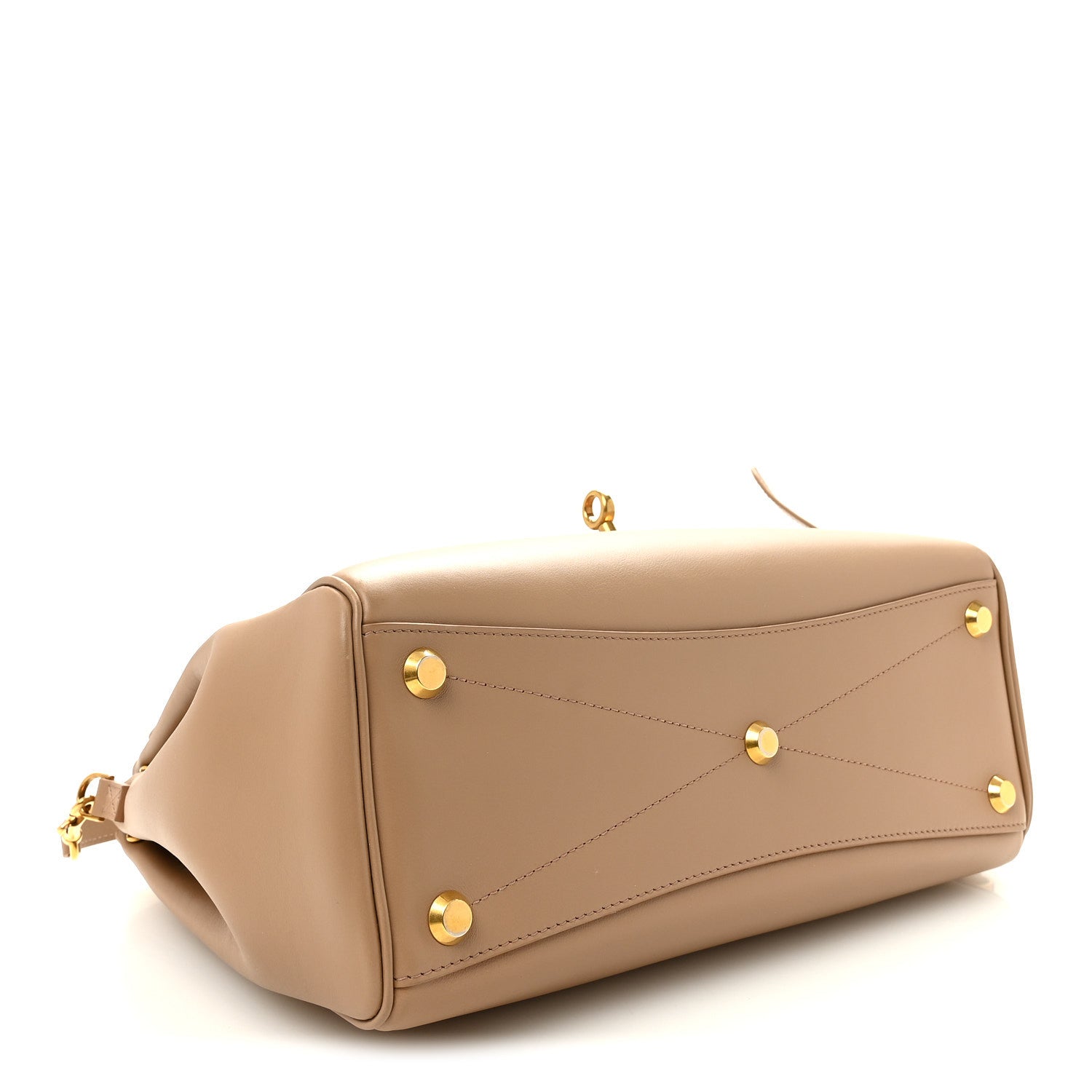 Smooth Calfskin Small Bel Air Carry All Bag Latte