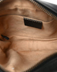 Calfskin Matelasse Mini GG Marmont Chain Shoulder Bag Black