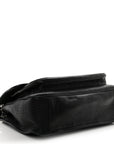 Grained Lambskin Monogram Large Niki Chain Satchel Black