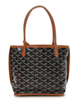Goyardine Reversible Mini Anjou Black Gold