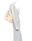 Caviar Quilted Small CHNL 25 Handbag Light Beige