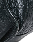 Crocodile Embossed Calfskin Monogram Medium Niki Chain Satchel Algea