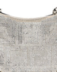 Crystal Vitello Laminato Suede FF Nano FNDIgraphy Hobo Charm Grey