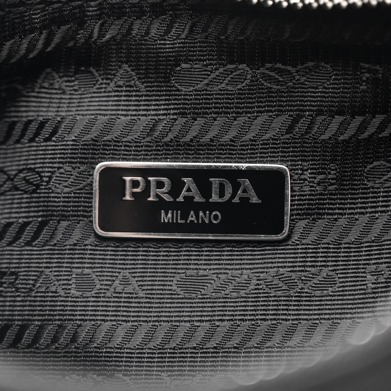 Tessuto Nylon Saffiano Mini Re-Edition 2005 Bag Black