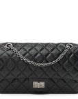Aged Calfskin Quilted 2.55 Reissue 225 Flap Black