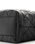 Crumpled Lambskin Quilted Small CC Links Shoulder Bag Black