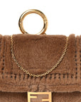 Mink Shiny Nappa Nano Baguette Charm Naturale Oro Soft