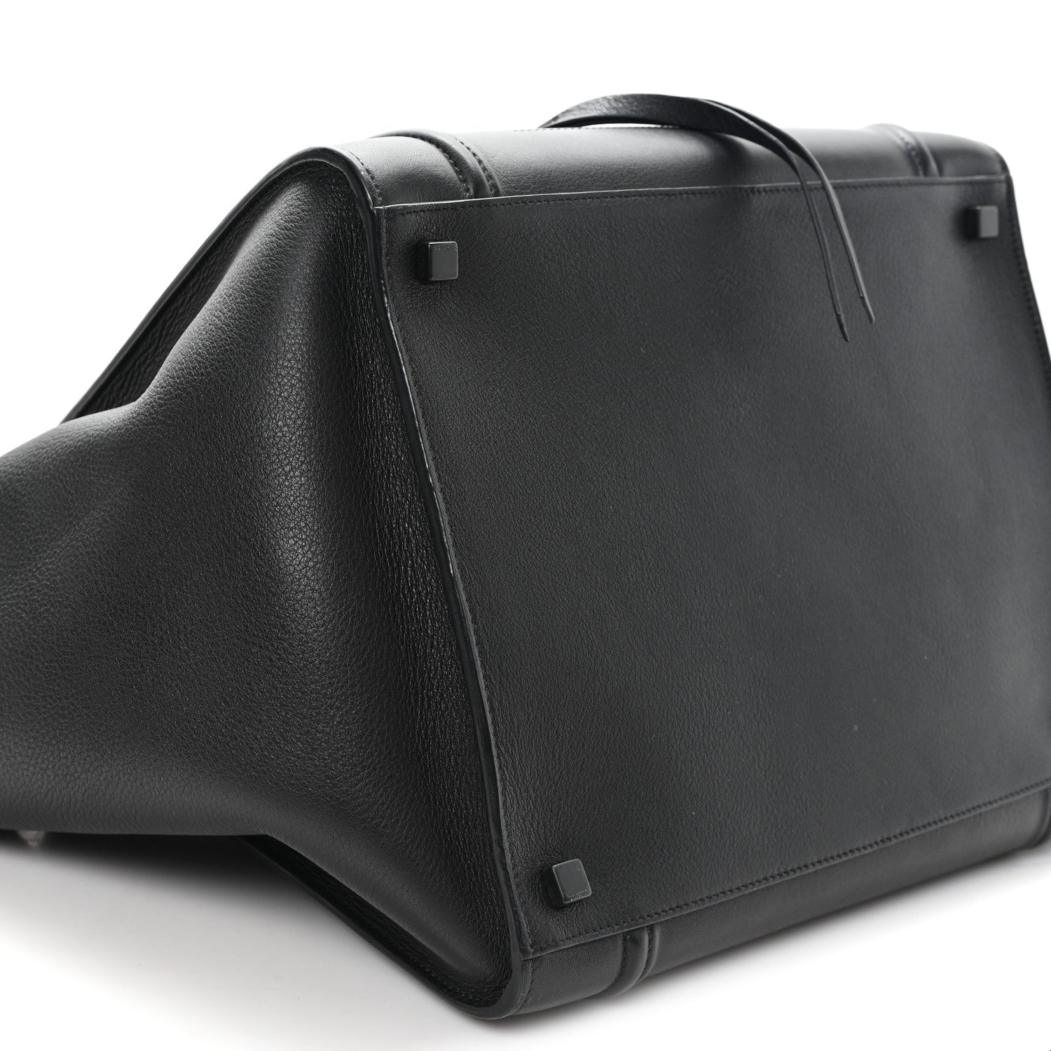 Grained Calfskin Medium Phantom Luggage Black