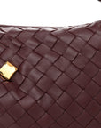 Nappa Intrecciato Studded Teen Jodie Hobo Barolo