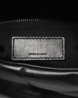 Lambskin Quilted Toy Loulou Puffer Monogram Monochrome Chain Satchel Black