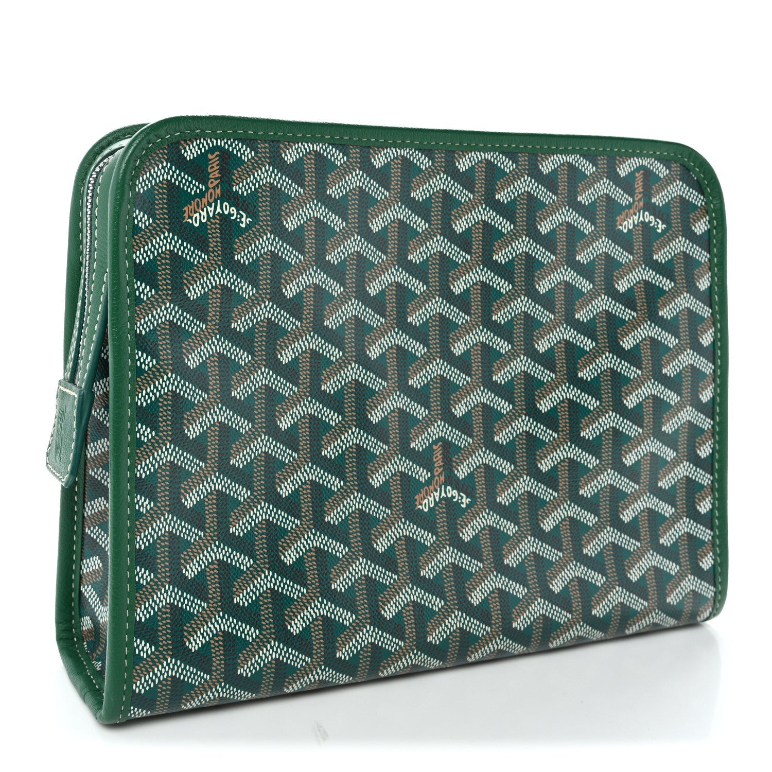Goyardine Jouvence Toiletry Pouch MM Green