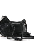 Agneau Arena Le Cagole Mini Purse With Chain Black