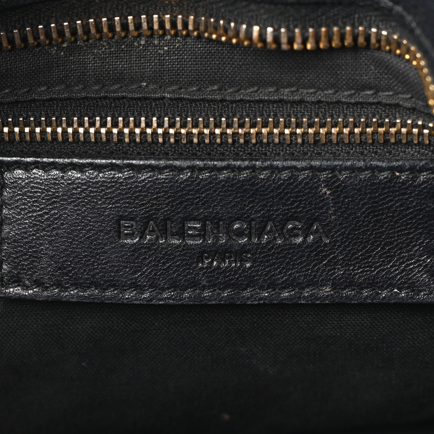 Chevre Gold Metallic Edge Hardware City Black