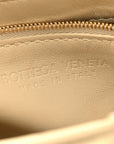 Lambskin Maxi Intreccio Padded Chain Cassette Crossbody Bag Porridge