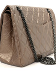 Metallic Aged Calfskin Quilted 2.55 Reissue 227 Flap Dark Gold