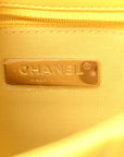 Lambskin Quilted Medium CHNL 19 Flap Yellow