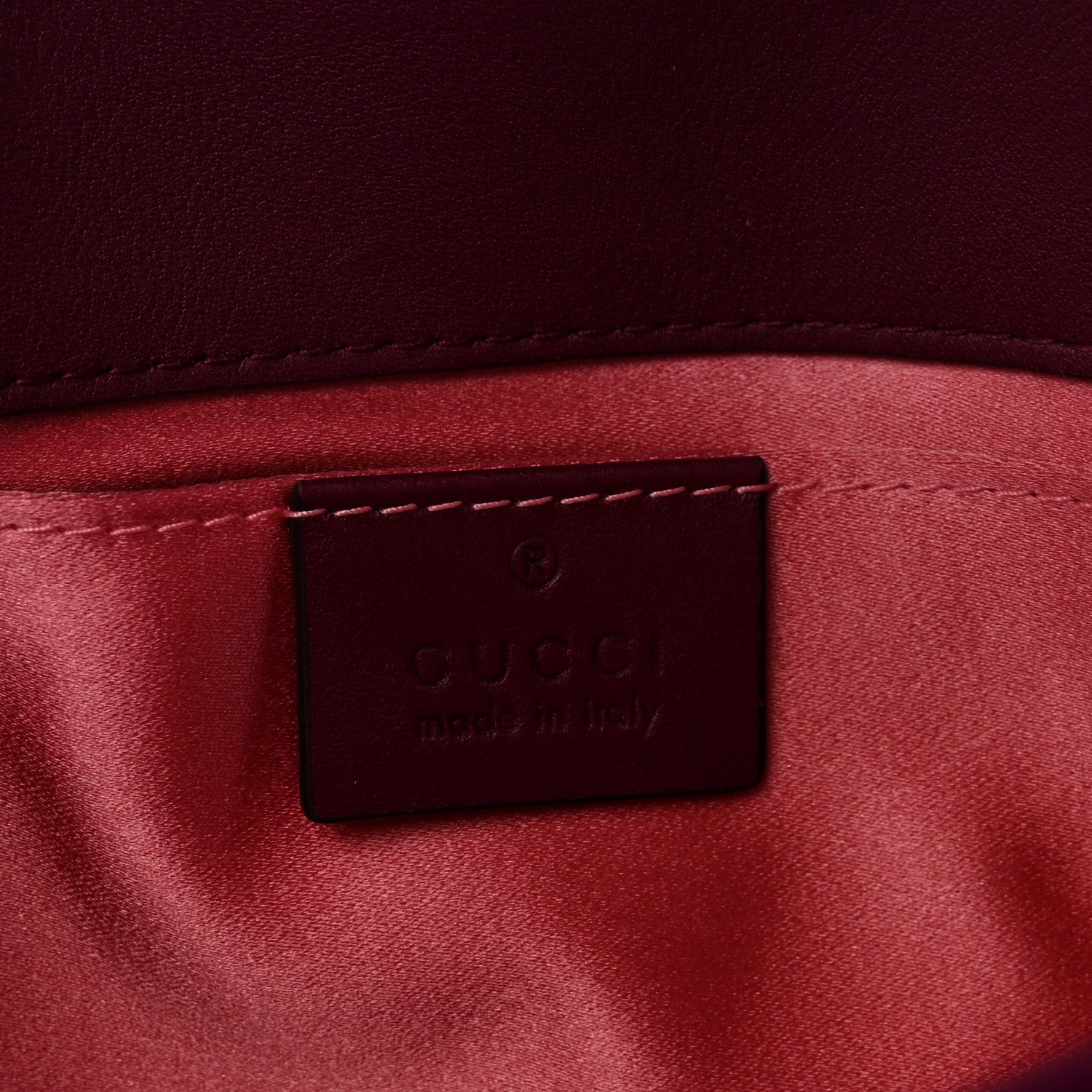 Velvet Matelasse Mini GG Marmont Shoulder Bag Fuchsia Violet Cyclamen
