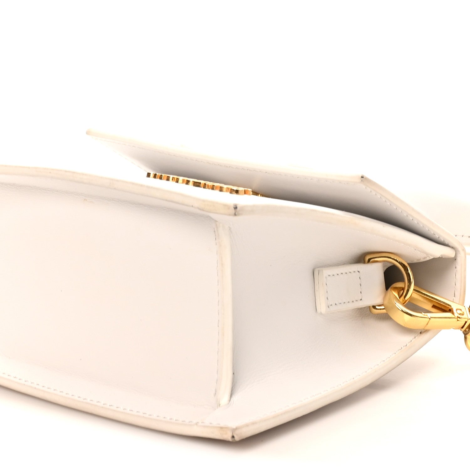 Smooth Calfskin Le Chiquito Moyen White