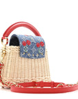 LV X TM Rattan Denim Calfskin Cerises Capucines Mini