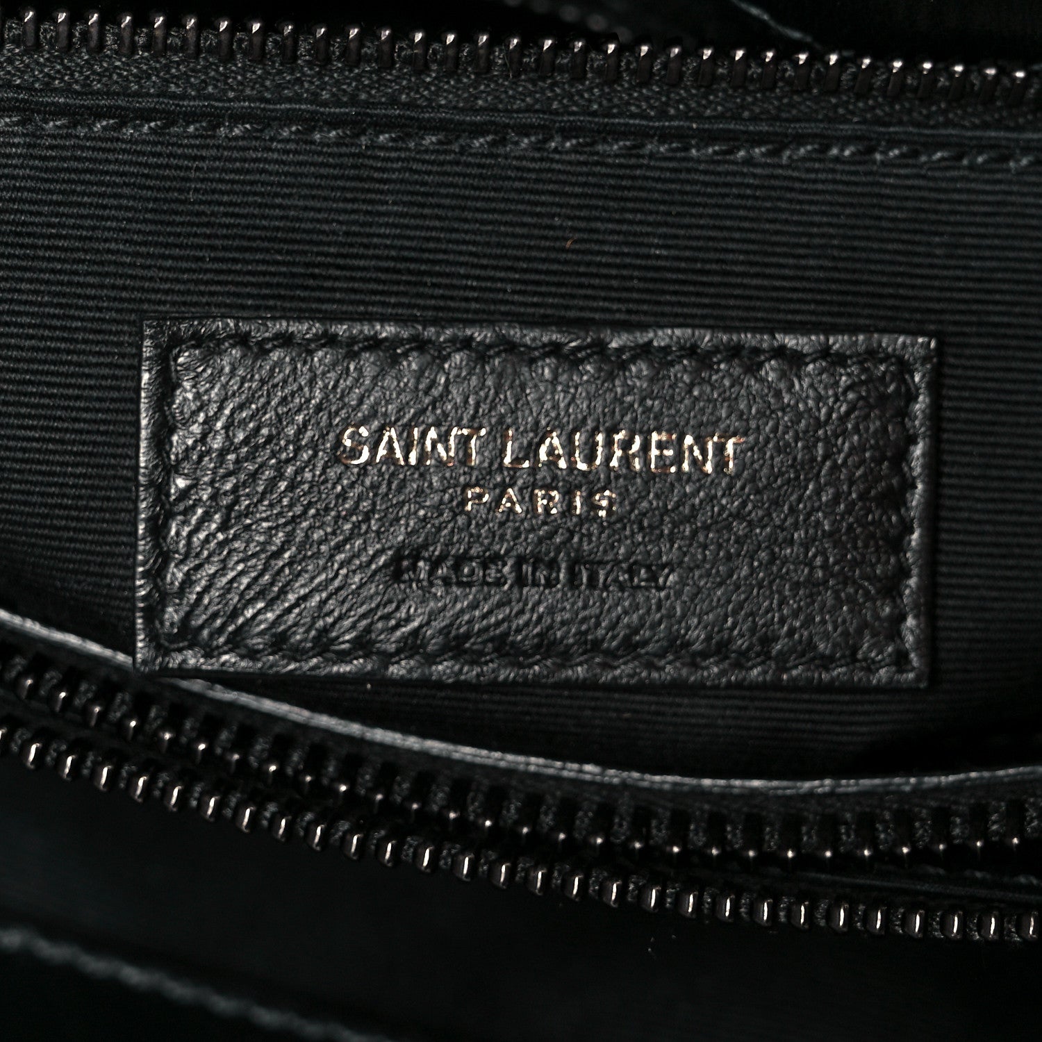 Calfskin Y Quilted Monogram Monochrome Medium Loulou Chain Satchel Black