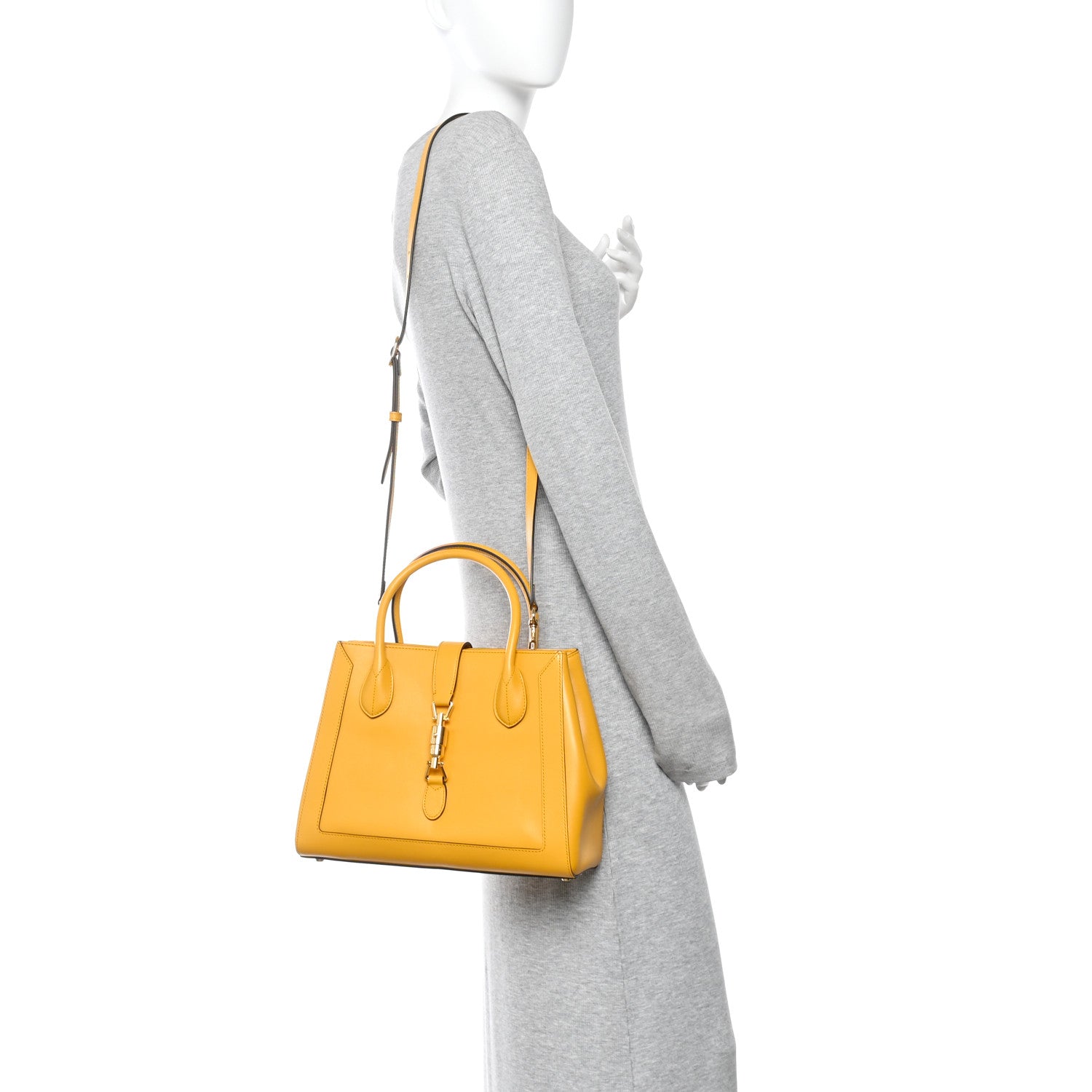 Boarded Plutone Calfskin Medium Jackie 1961 Tote Crop