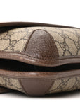 GG Supreme Monogram Web Small Neo Vintage Double Flap Messenger Bag Beige New Acero